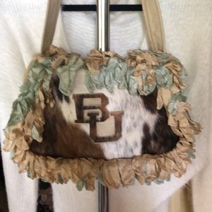 Baylor cowhide handbag